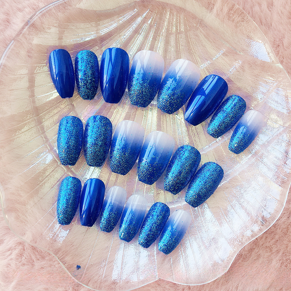 Wholesale Plastic Long Rainbow Bag Nail Art Chips